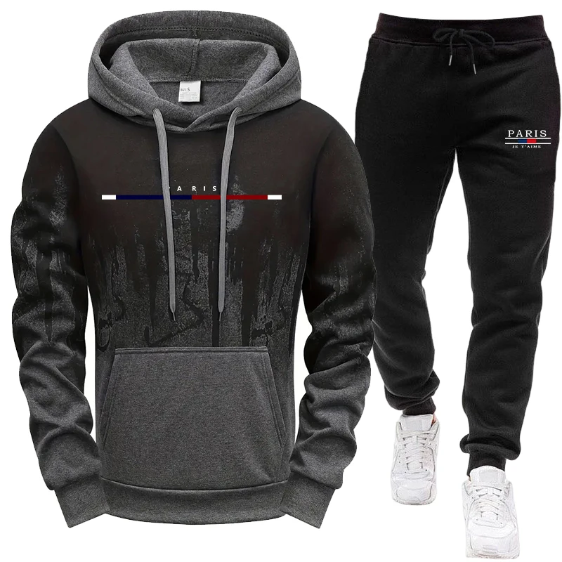 Men's Set/Hoodie/Pants Autumn  - đánh giá và giá Outdoor Sports Outfit