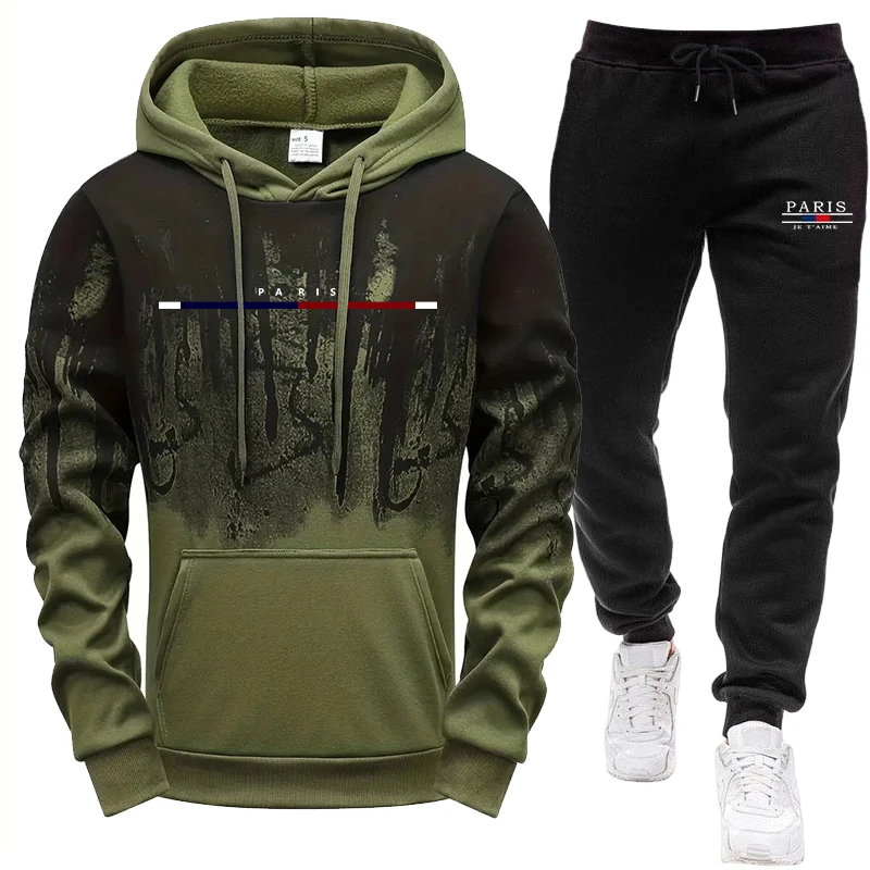 Men's Set/Hoodie/Pants Autumn  - đánh giá và giá Outdoor Sports Outfit
