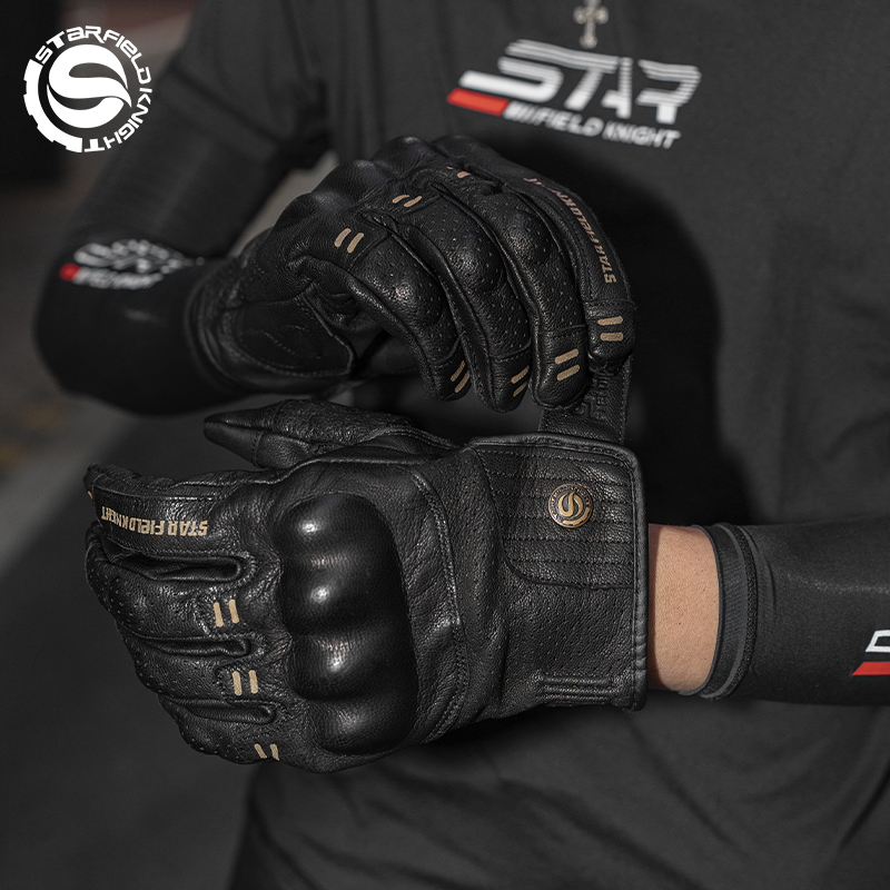 SFK Real Goatskin Leather Blac - đánh giá và giá Horse Riding Glove
