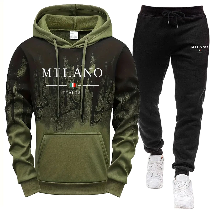 Men's Set/Hoodie/Pants Autumn  - đánh giá và giá Outdoor Sports Outfit
