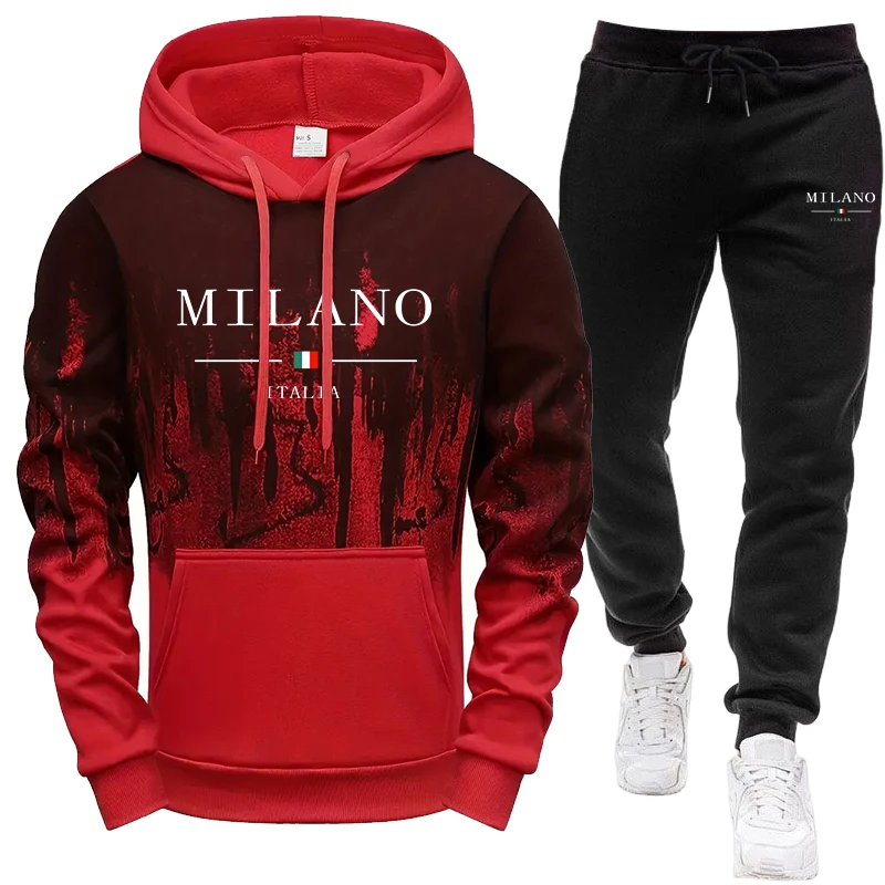 Men's Set/Hoodie/Pants Autumn  - đánh giá và giá Outdoor Sports Outfit